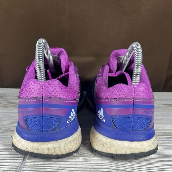 Adidas Response Boost Blue Purple Running Shoe Athletic Sneaker Womens 7.5 - Picture 8 of 9